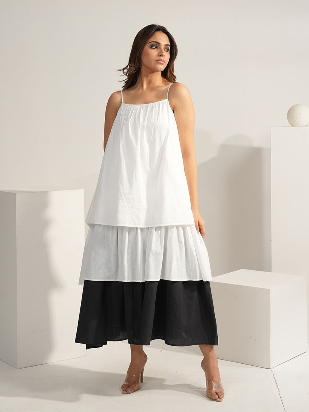 

Aamili A-Line Maxi Dress, White