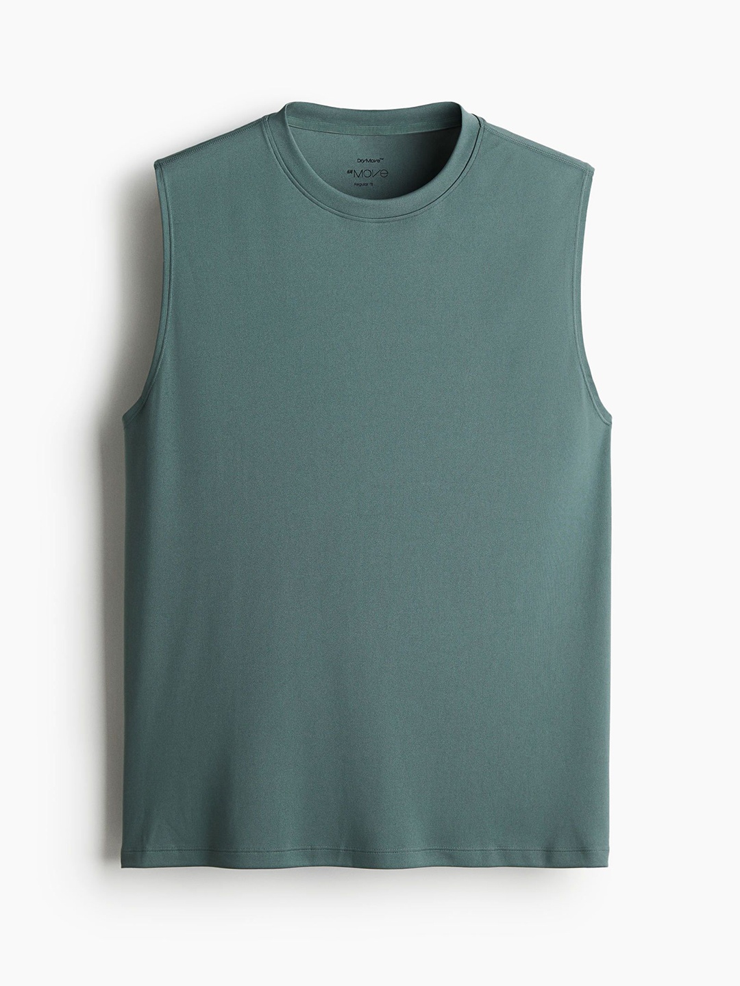 

H&M Regular Fit Sports Vest Top In DryMove, Green