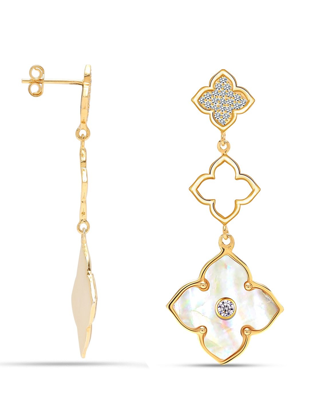 

LeCalla Contemporary Drop Earrings, Gold