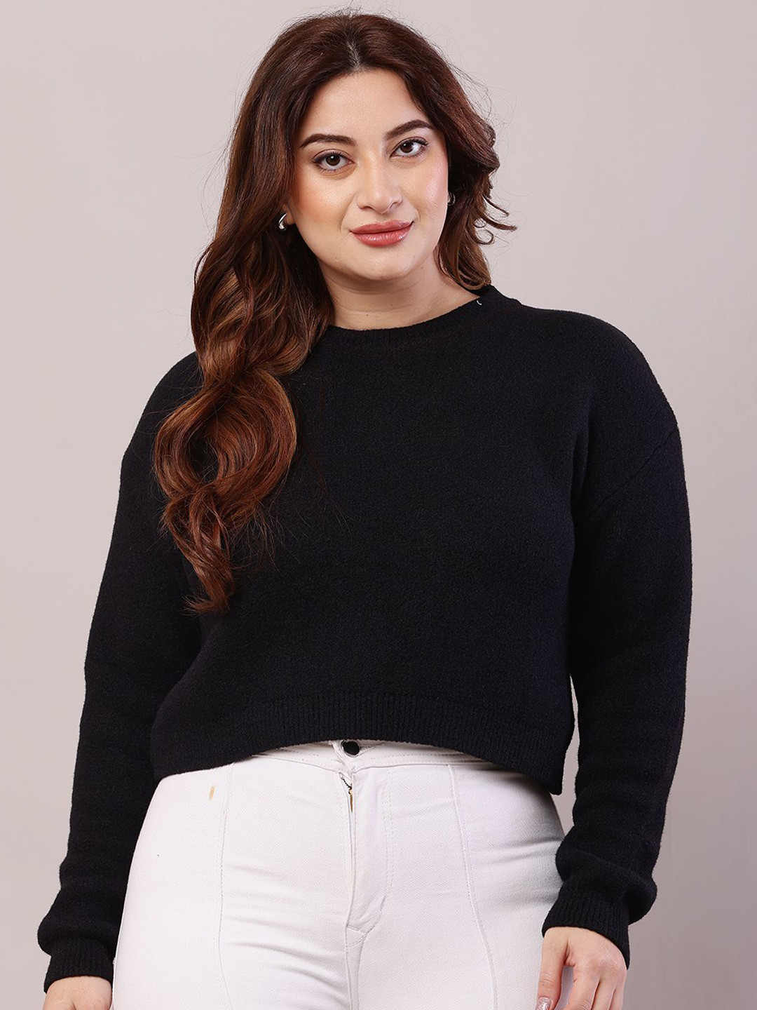 

NoBarr Women Speckled Pullover, Black