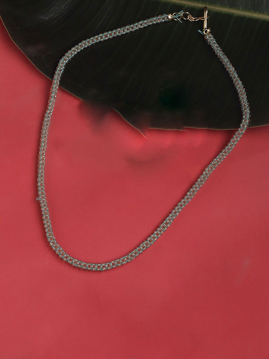 

DUGRISTYLE Gold-Plated Husn-e-Zamurd Layered Chain, Green