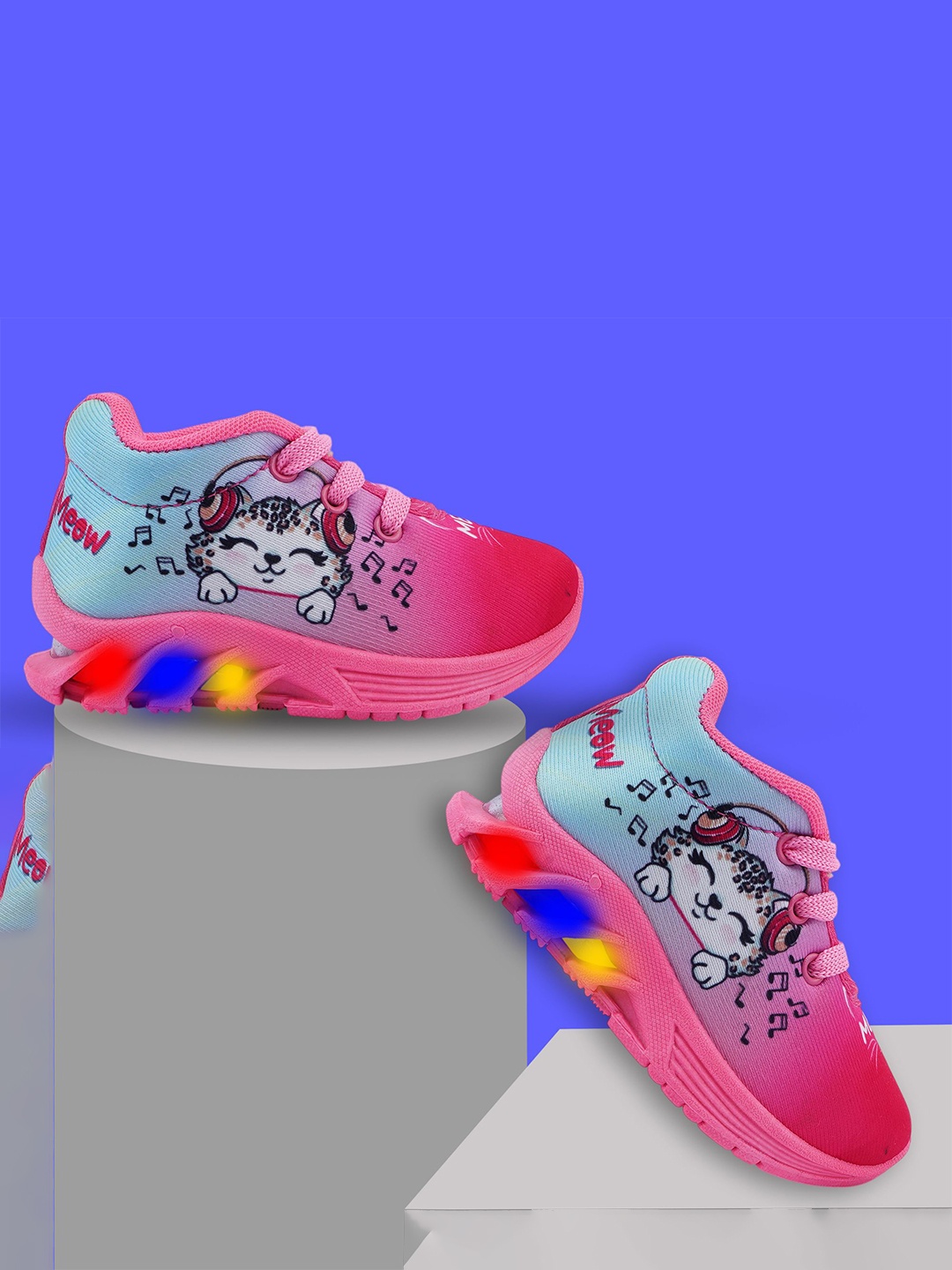 

BUNNIES Kids Mid-Top Sports Shoes, Pink