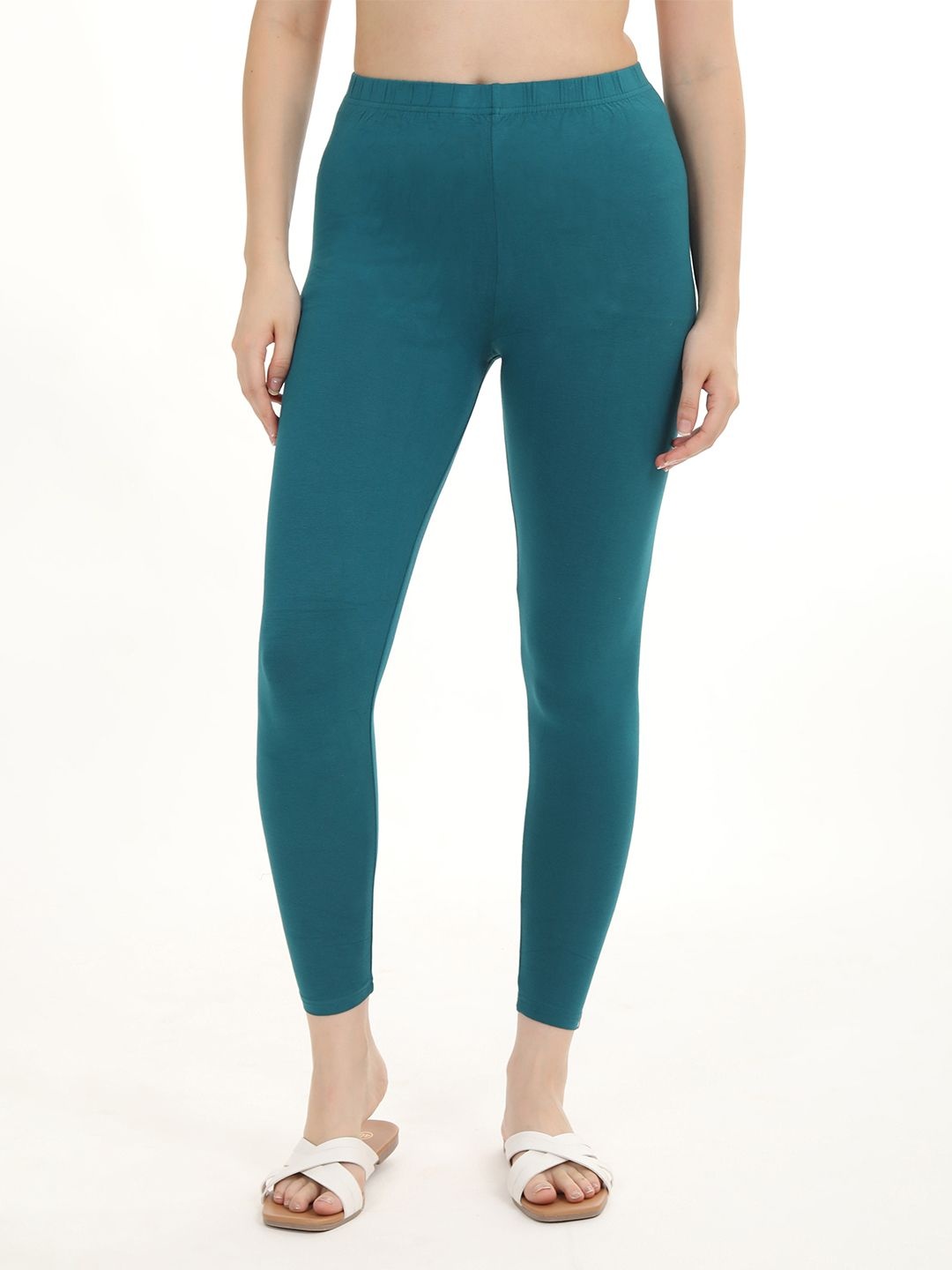 

Fly Birds Women Mid-Rise Ankle-Length Leggings, Sea green