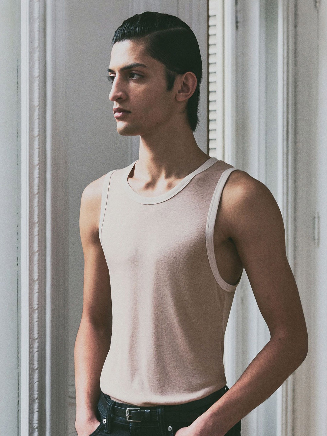 

H&M Slim Fit Vest Top, Pink