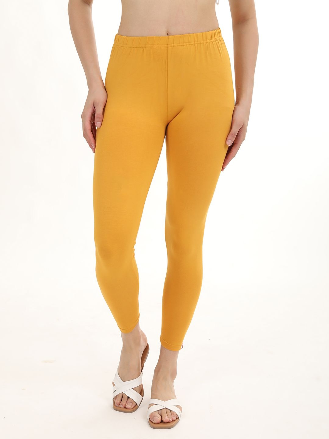 

Fly Birds Women Mid-Rise Ankle-Length Leggings, Yellow