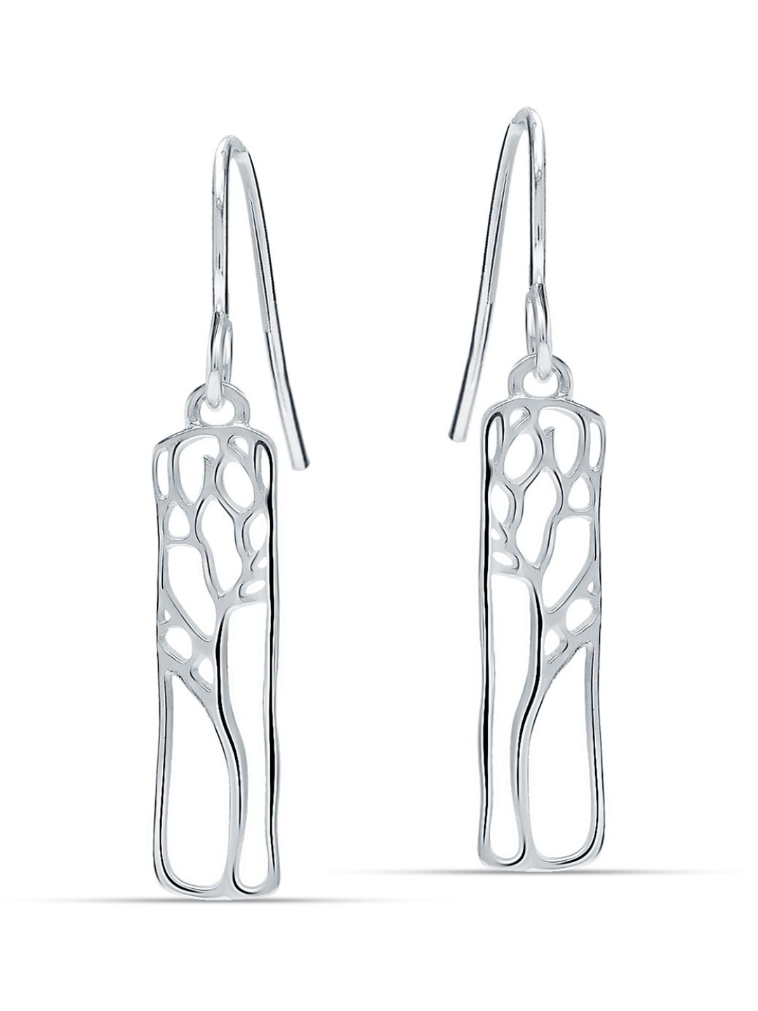 

LeCalla Contemporary Drop Earrings, Silver