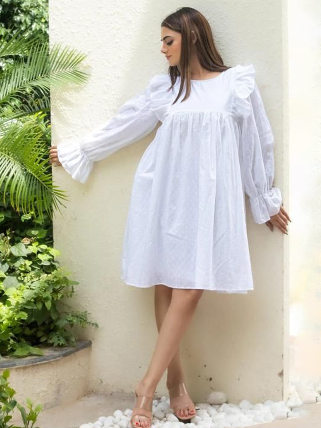 

SUKITI Women Fit & Flare Dress, White