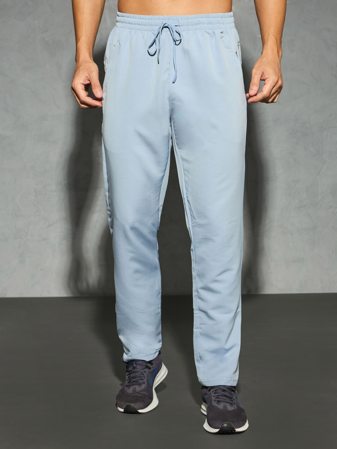 

Technosport Men Relaxed-Fit Mid-Rise Rapid-Dry Track Pants, Blue