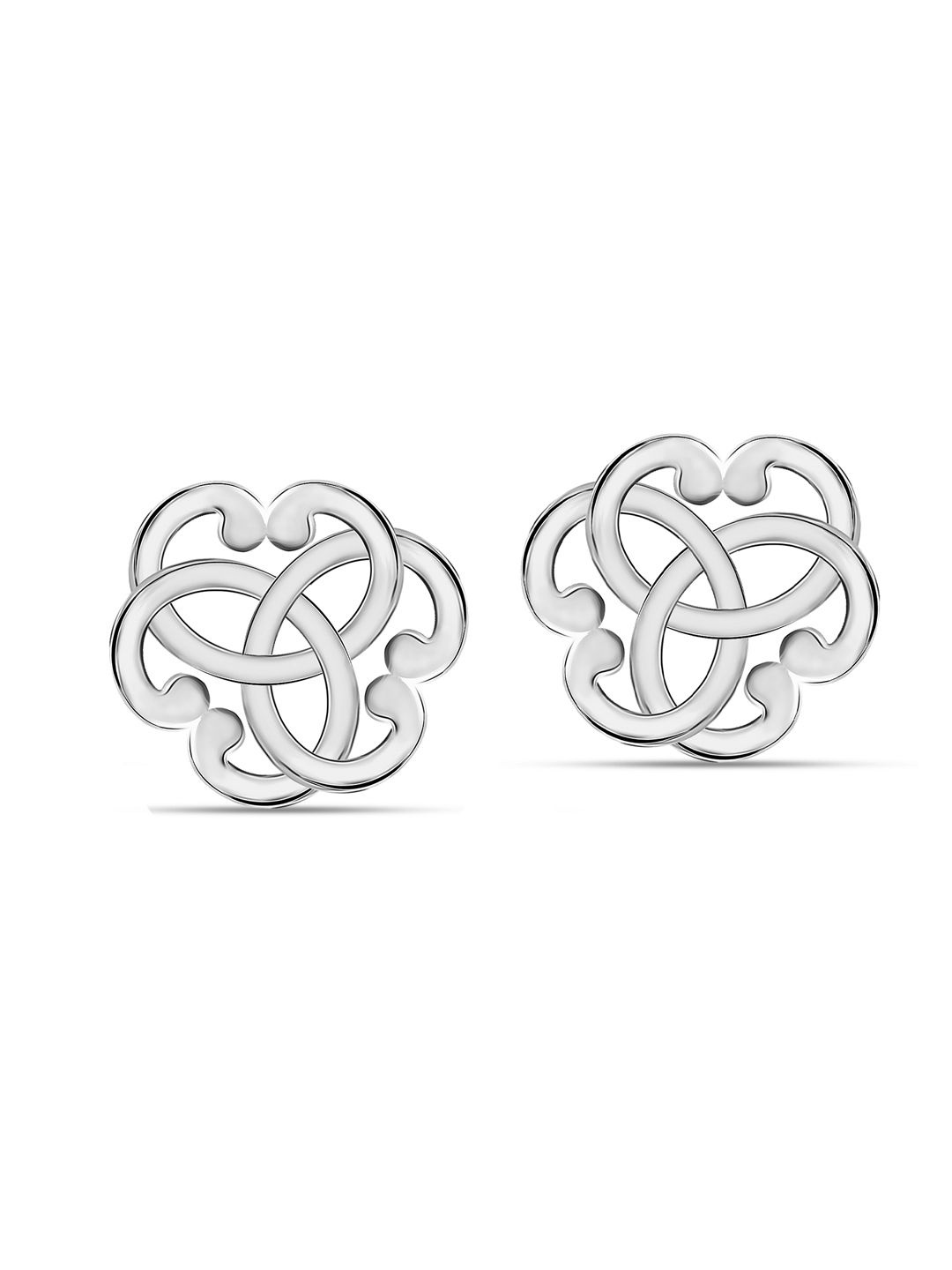 

LeCalla Contemporary Studs Earrings, Silver