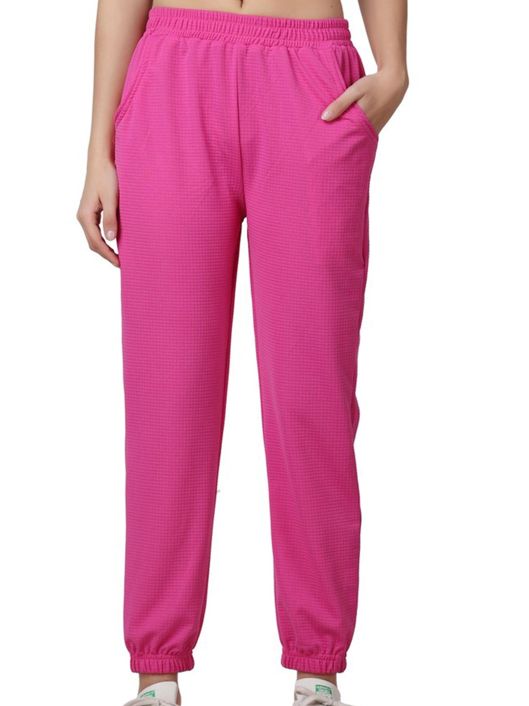 

SAAHASAM Women Relaxed Loose Fit Joggers Trousers, Pink