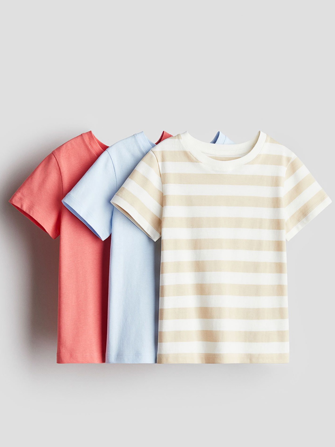 

H&M 3-Pack T-Shirts, Red