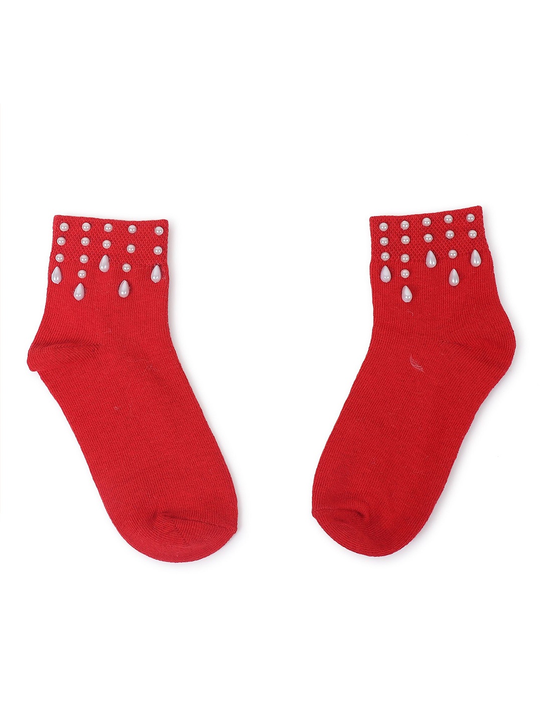 

TIPY TIPY TAP Kids Ankle-Length Socks, Red