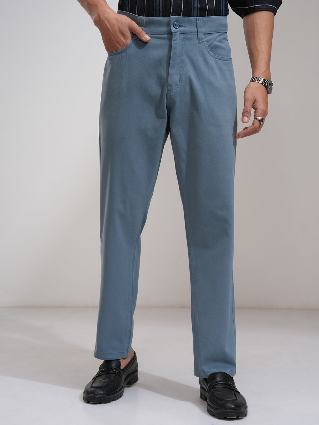 

HIGHLANDER Men Relaxed Fit Trouser, Blue