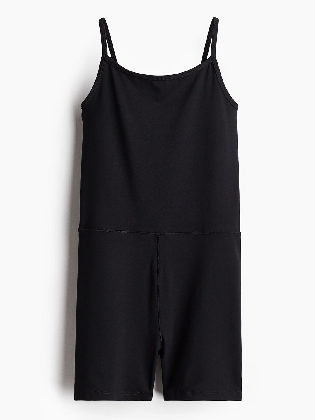 

H&M Short-Leg Sports Unitard In DryMove, Black