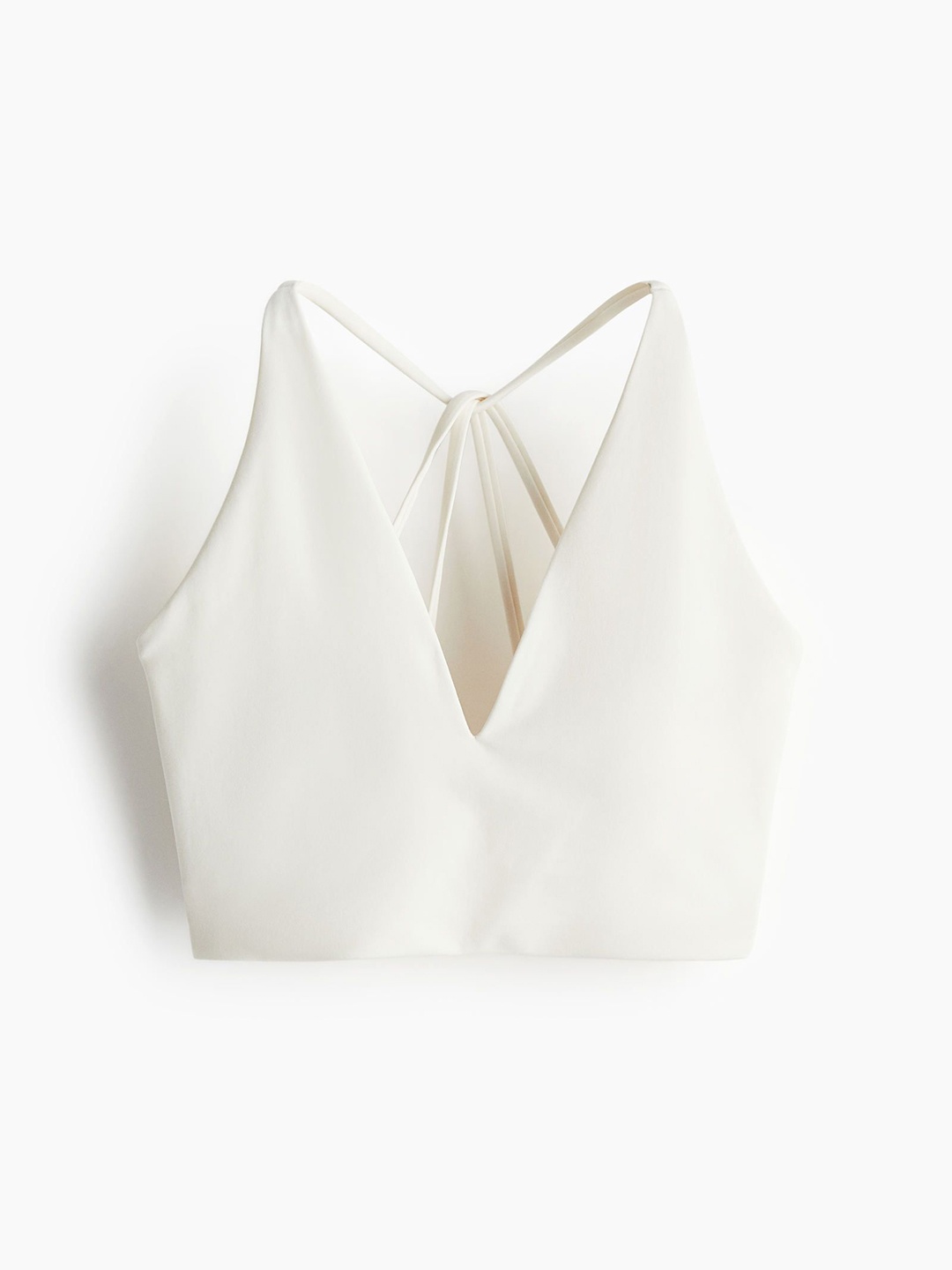 

H&M Light Support Sports Bra In SoftMove, White