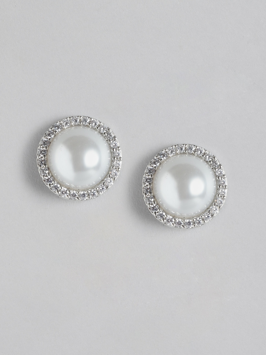 

Anouk Silver-Plated American Diamond Circular Studs