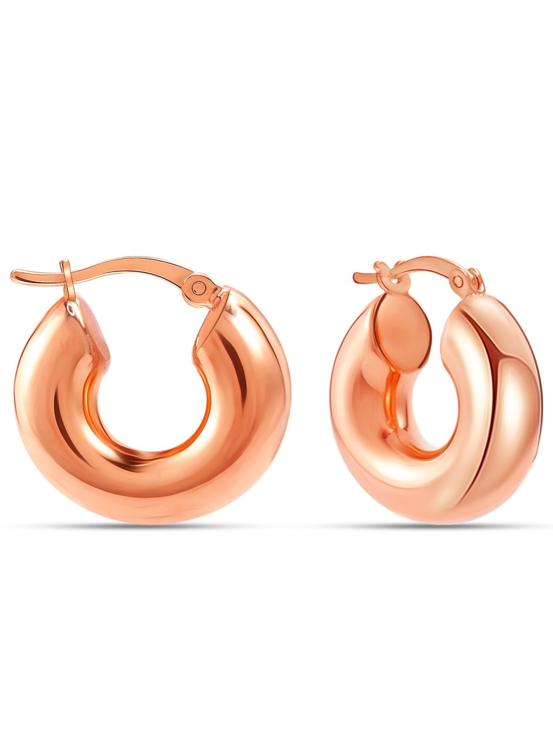 

LeCalla Contemporary Hoop Earrings, Rose