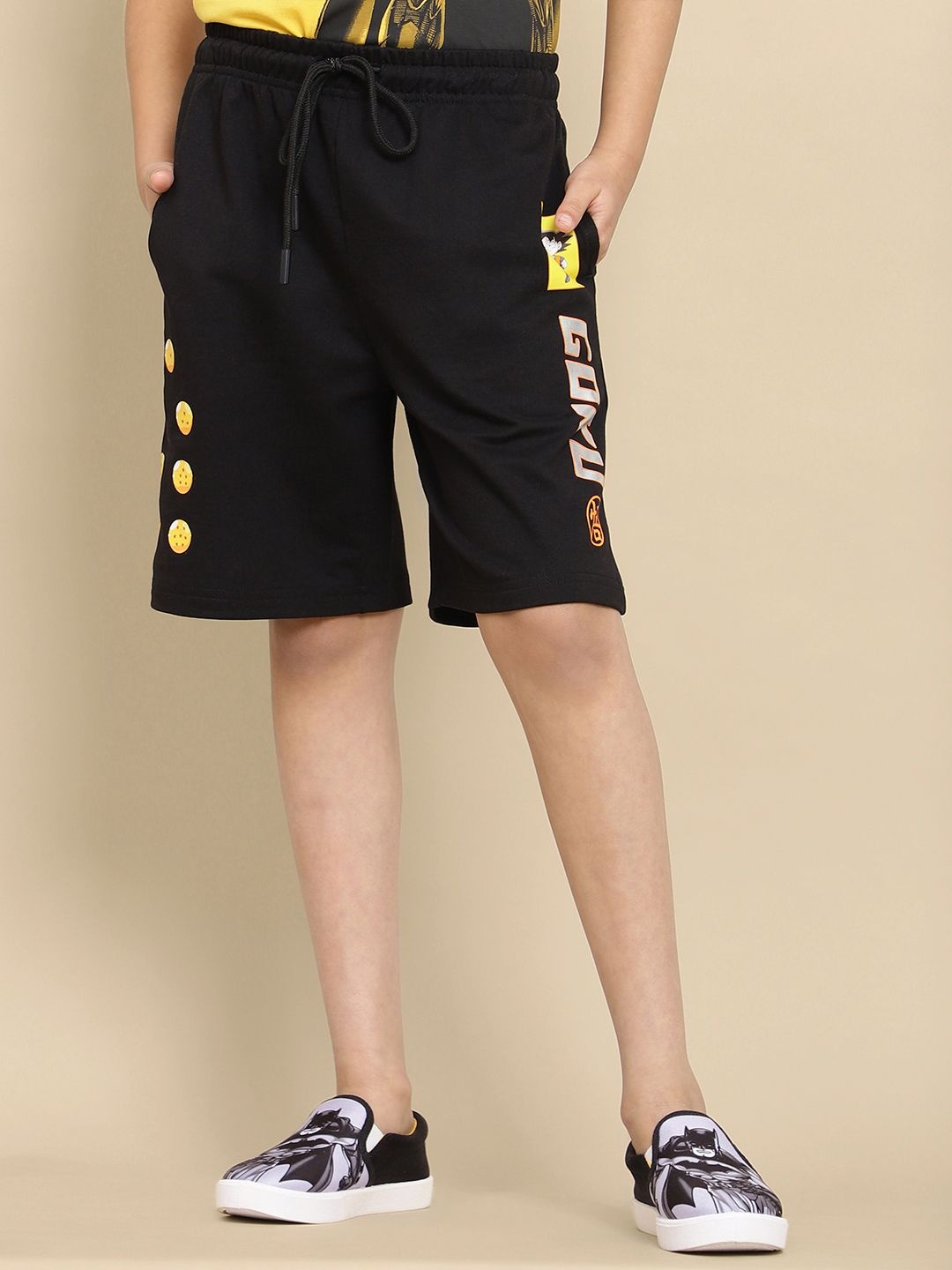 

Kids Ville Boys Goku Graphic Printed Shorts, Black