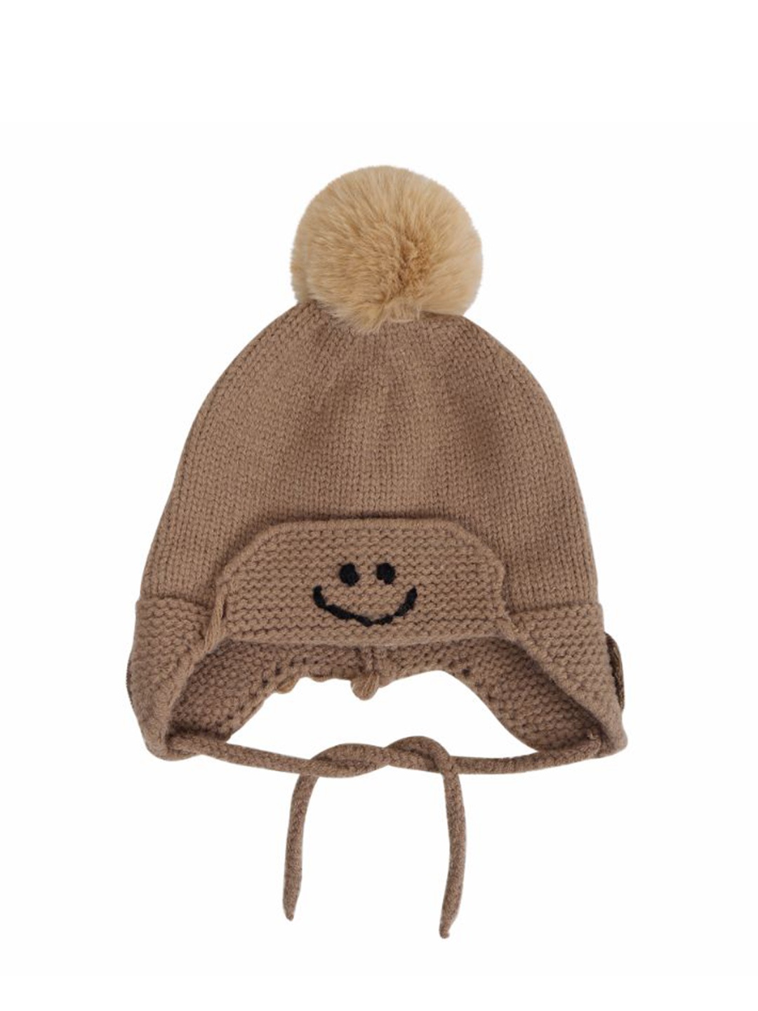 

TIPY TIPY TAP Kids Self Design Beanie, Brown