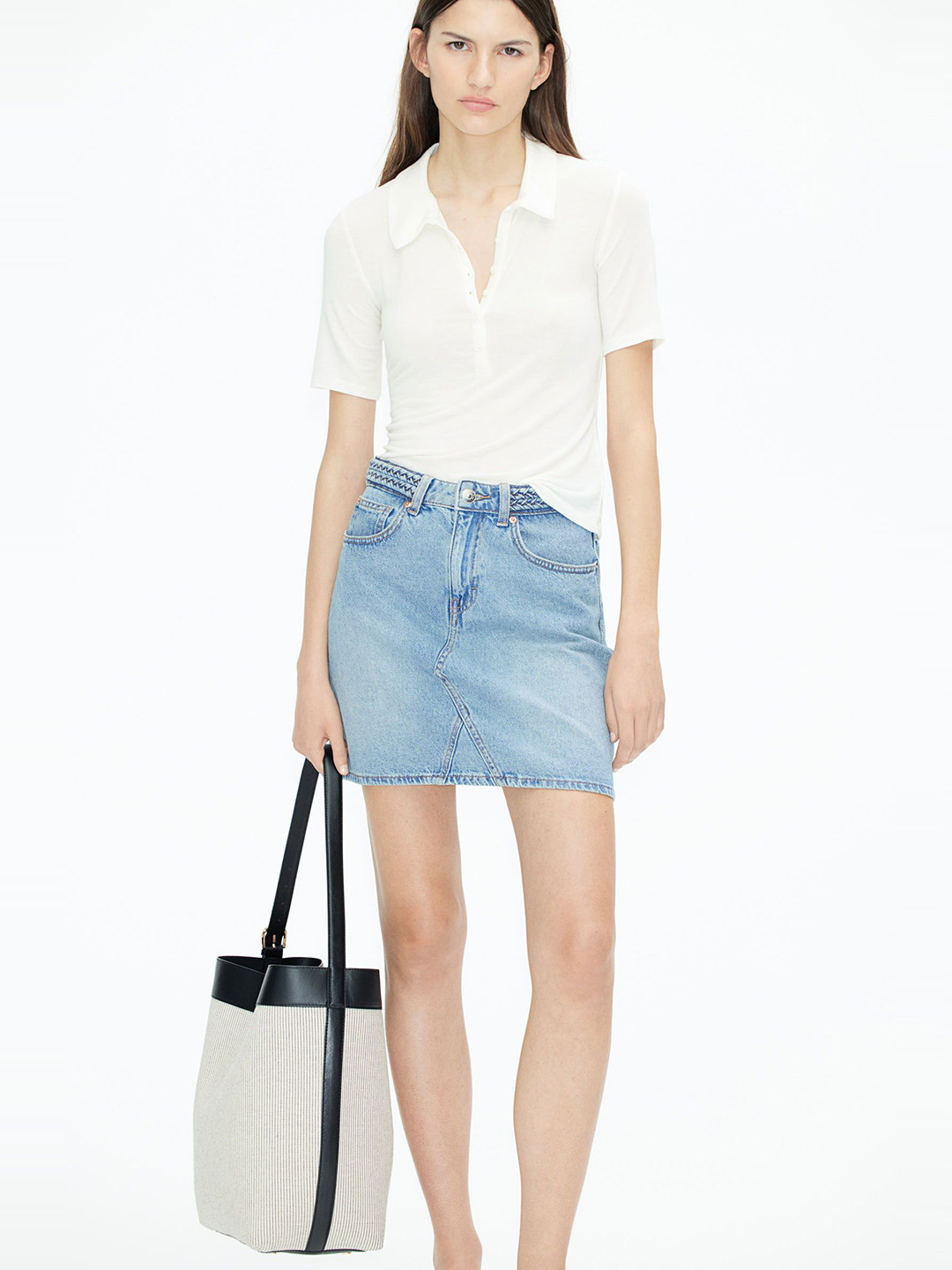 

H&M Jersey Polo Shirt, White