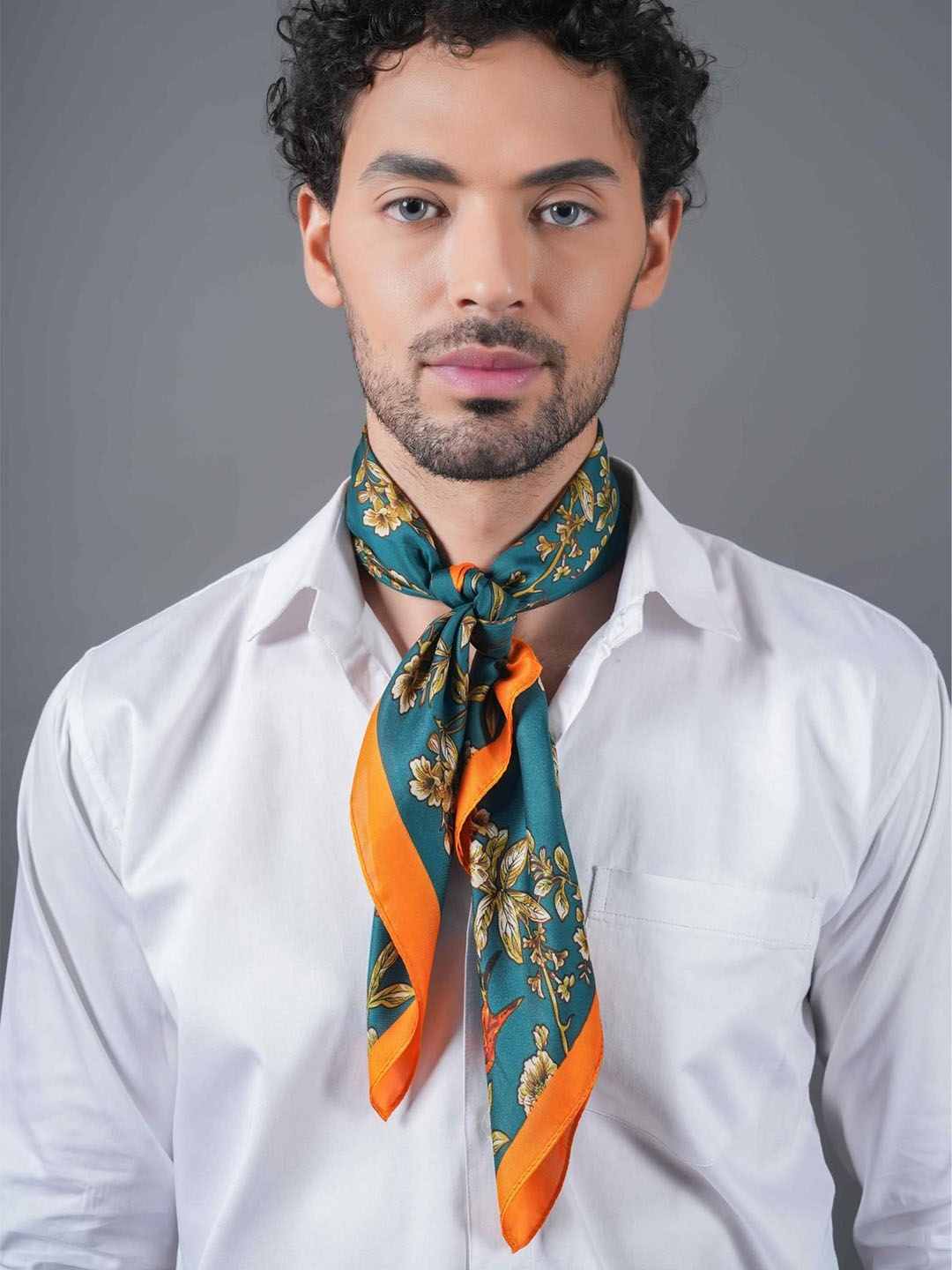 

Tossido Men Printed Scarf, Green