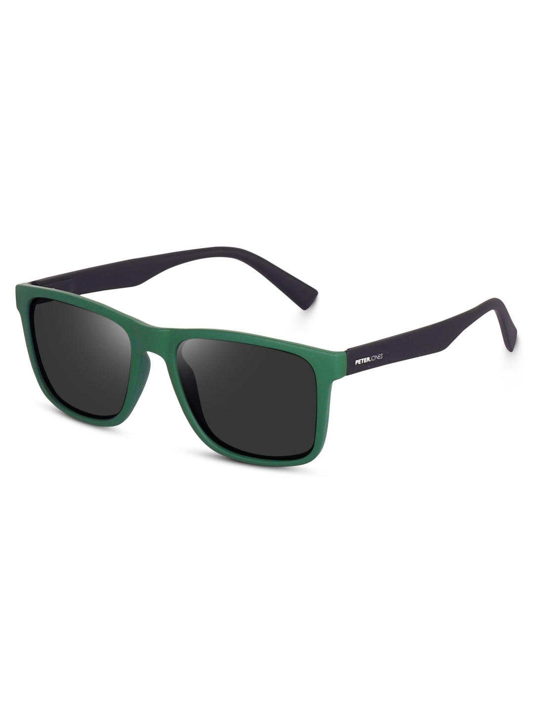 

Peter Jones Eyewear Unisex Square Sunglasses with Polarised Lens PO6088GB, Green