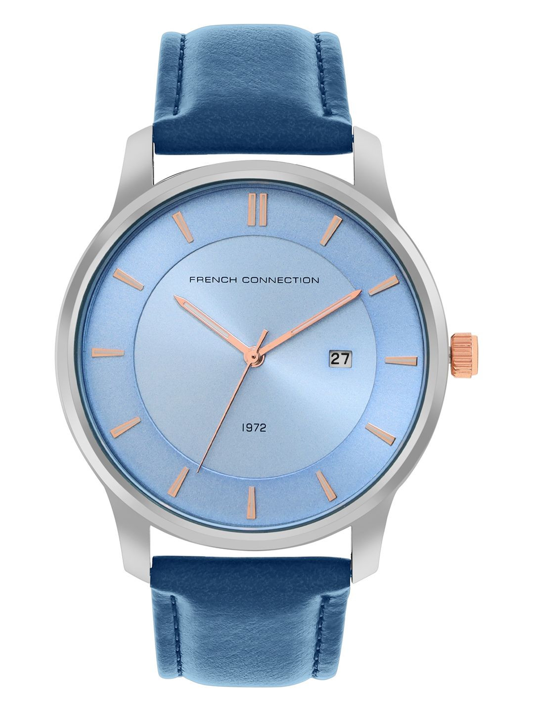 

French Connection Men Dial & Leather Straps Analogue Watch FCN00090A, Blue