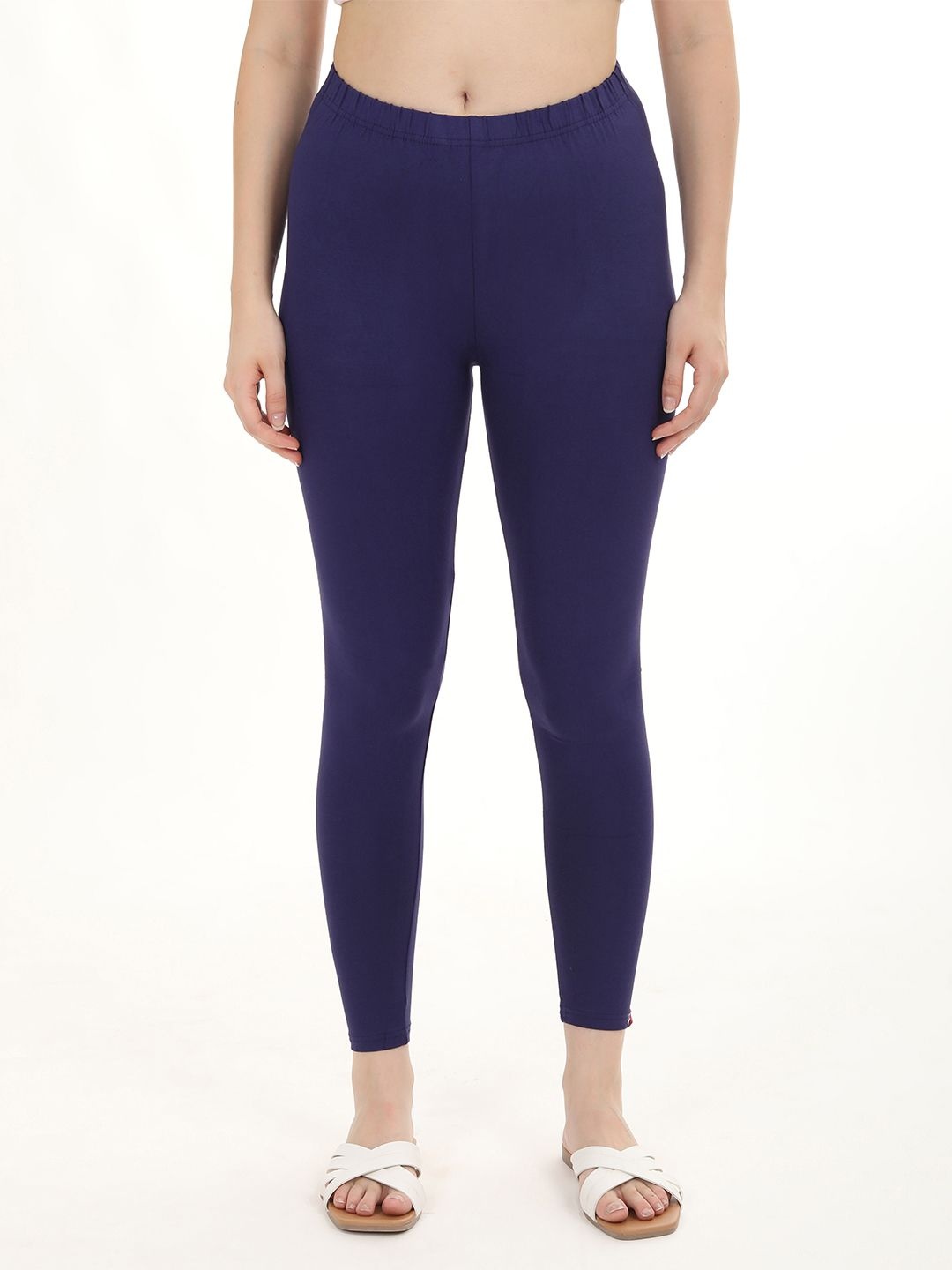 

Fly Birds Women Mid-Rise Ankle-Length Leggings, Navy blue