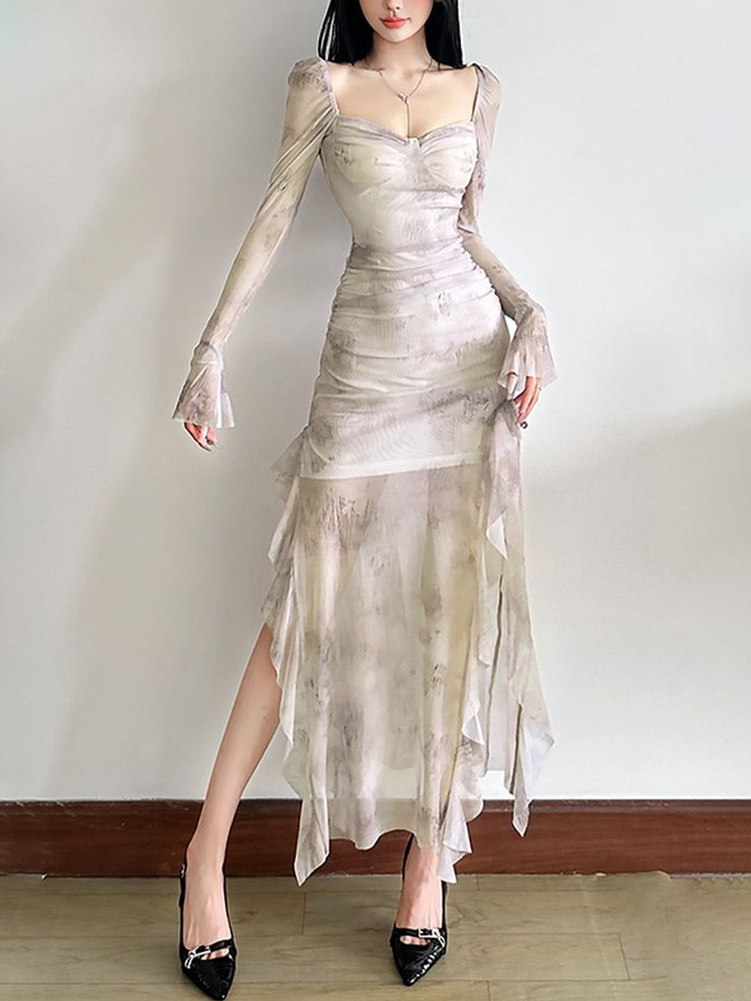 

LULU & SKY Women Maxi Dress, Beige