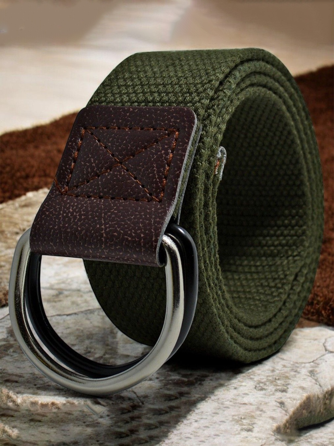 

Metronaut Men Textured Belt, Green