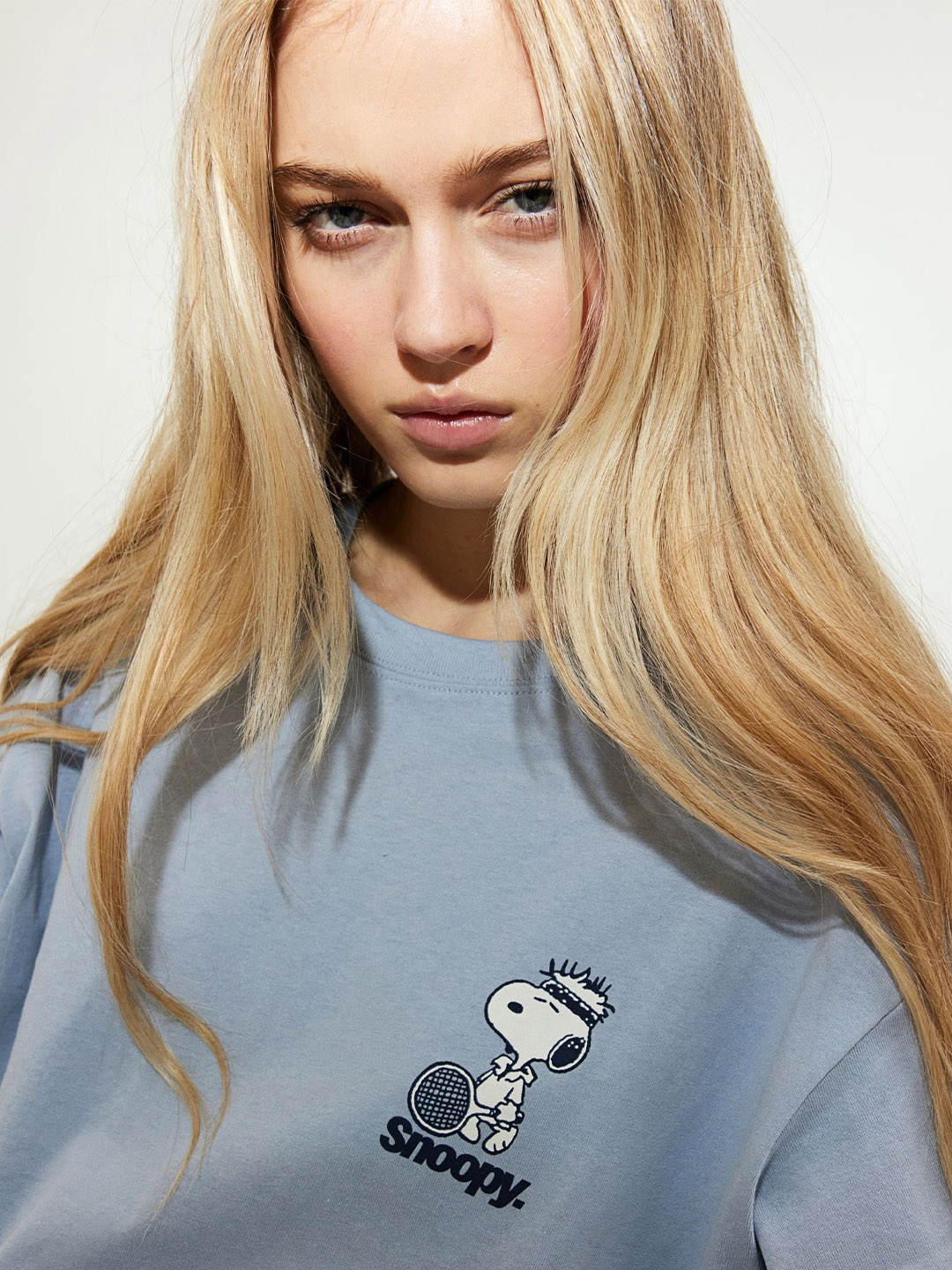 

H&M Oversized Printed T-shirt, Blue