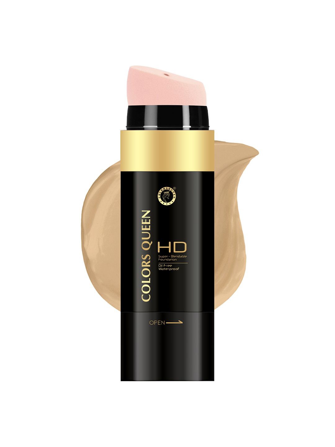 

Colors Queen HD Super Blendable Oil Free Waterproof Foundation - Classic Ivory - 30 g, Coral