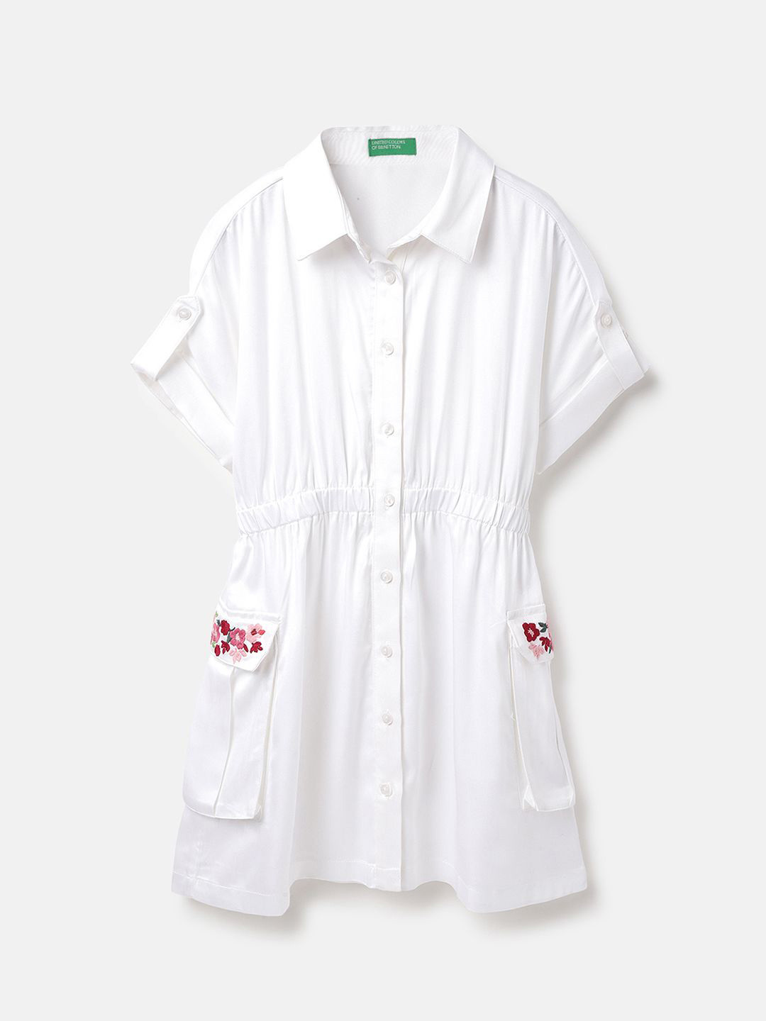 

United Colors of Benetton Shirt Dress, White