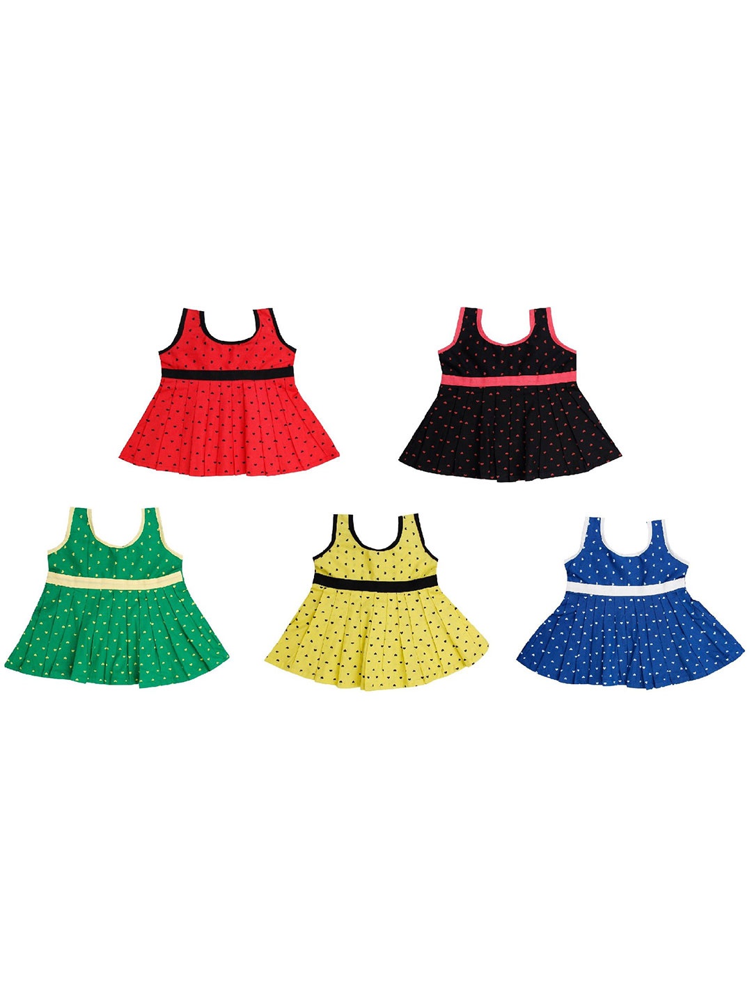 

The Creators Girls Pack Of 5 Fit - Flare Dress, Multi