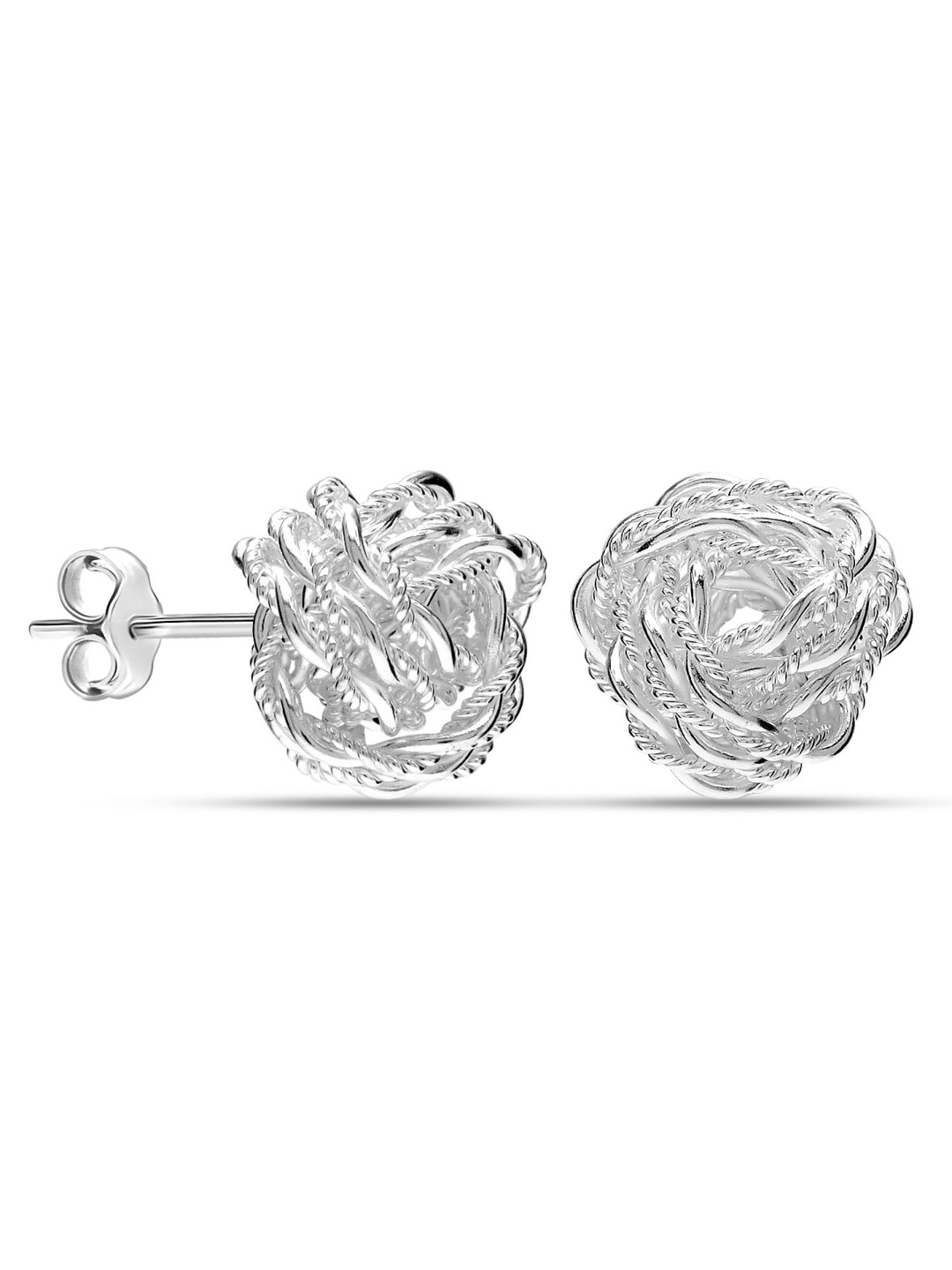 

LeCalla Contemporary Studs Earrings, Silver