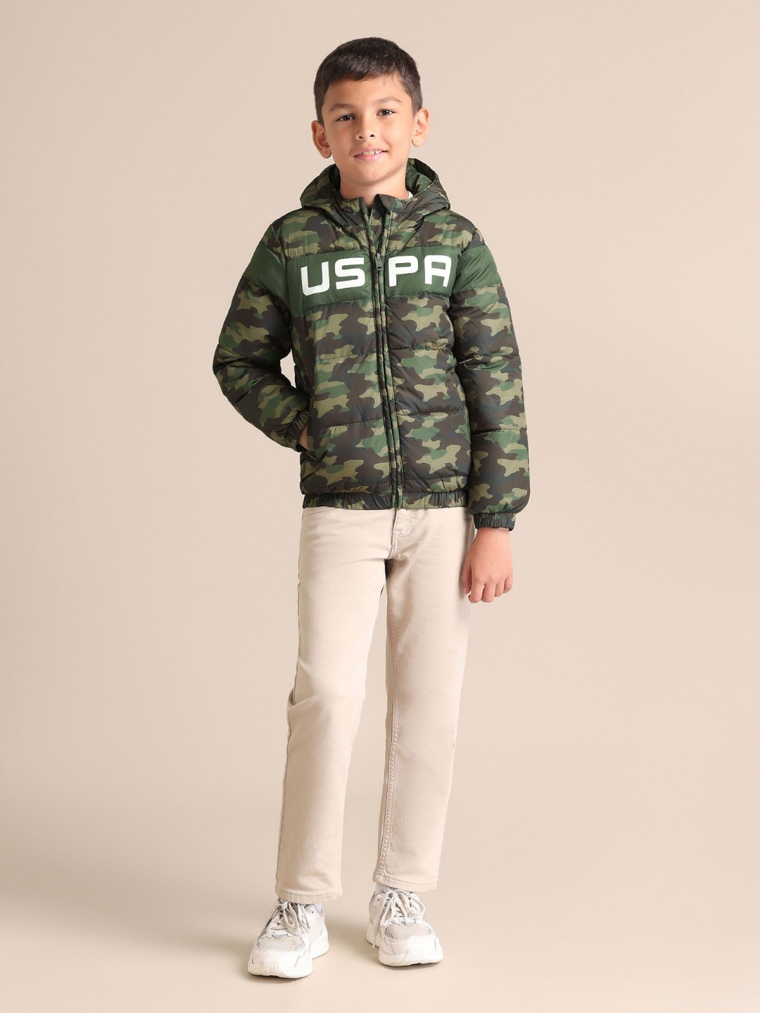 

U.S. Polo Assn. Kids Boys Camouflage Tailored Jacket, Green