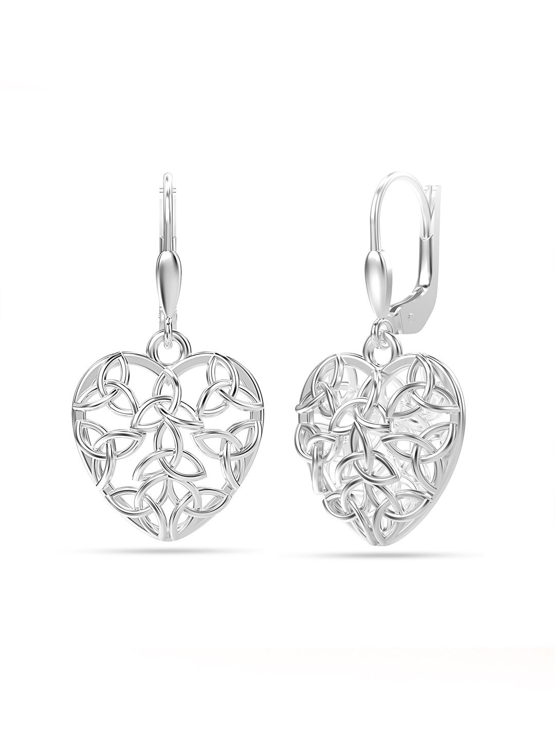 

LeCalla Contemporary Studs Earrings, Silver