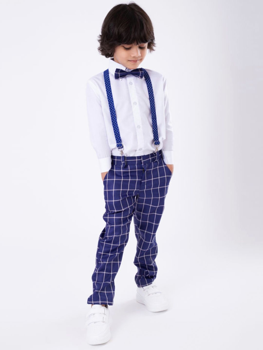 

BAESD Boys Shirt with Trousers, Navy blue