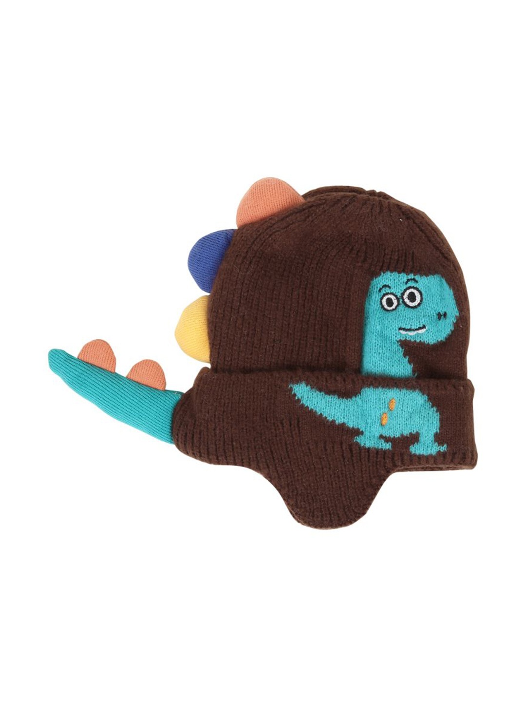 

TIPY TIPY TAP Kids Printed Woollen Beanie, Brown