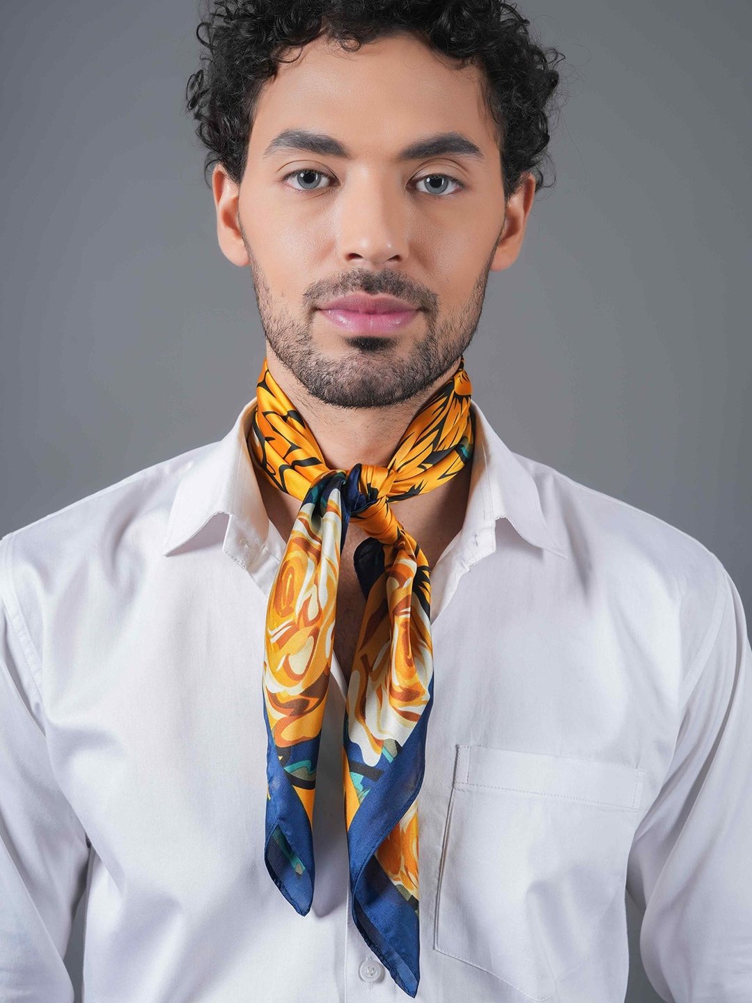 

Tossido Men Printed Scarves, Yellow