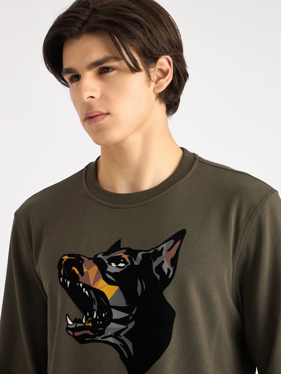 

Antony Morato Men Printed Sweatshirt, Green