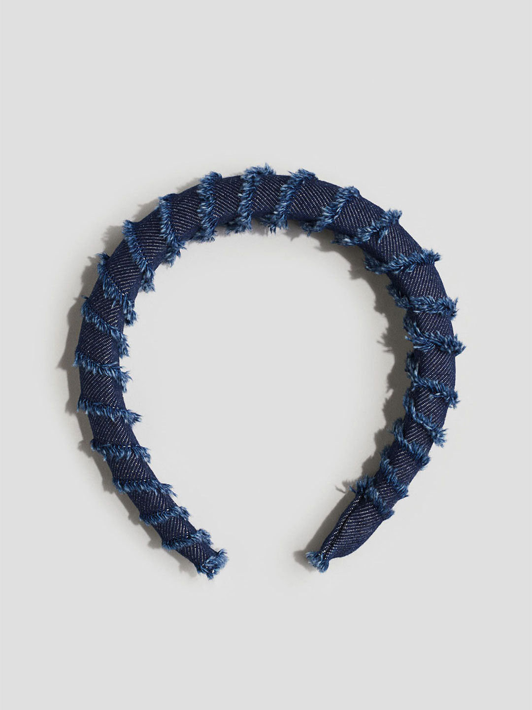 

H&M Wide Denim Alice Band, Blue