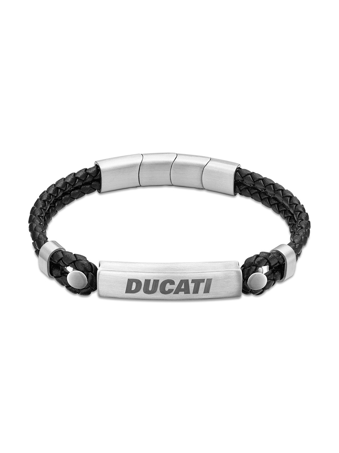 

Ducati Men TRIONFO Stainless Steel Wraparound Bracelet, Black