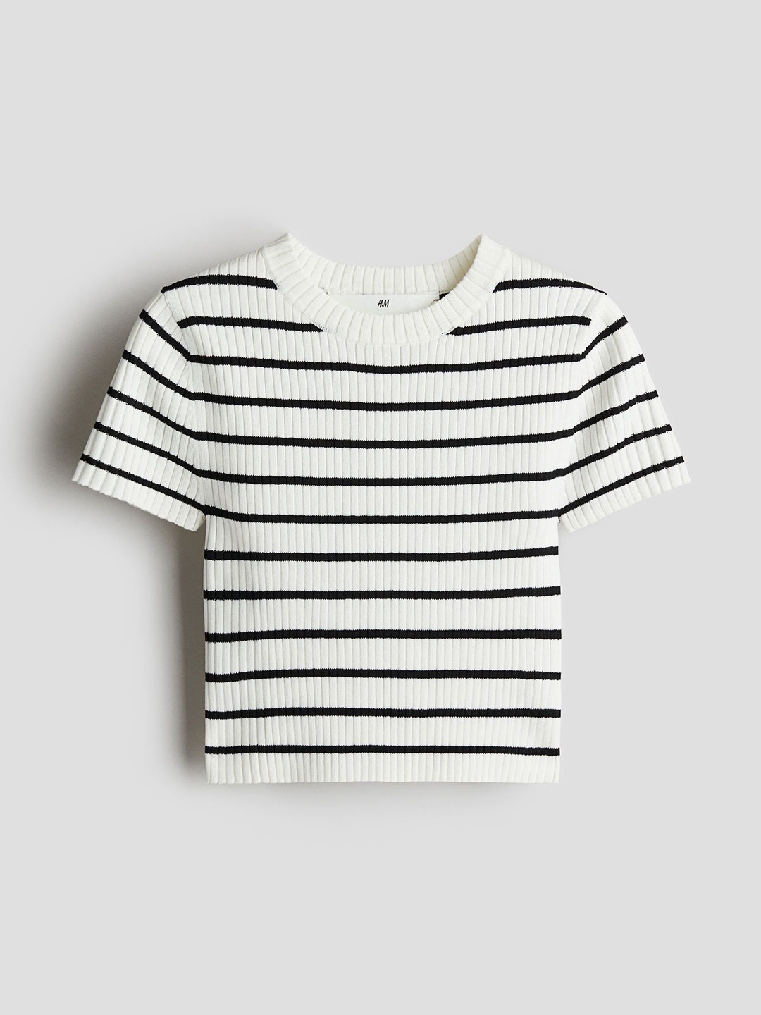 

H&M Rib-Knit Top, White