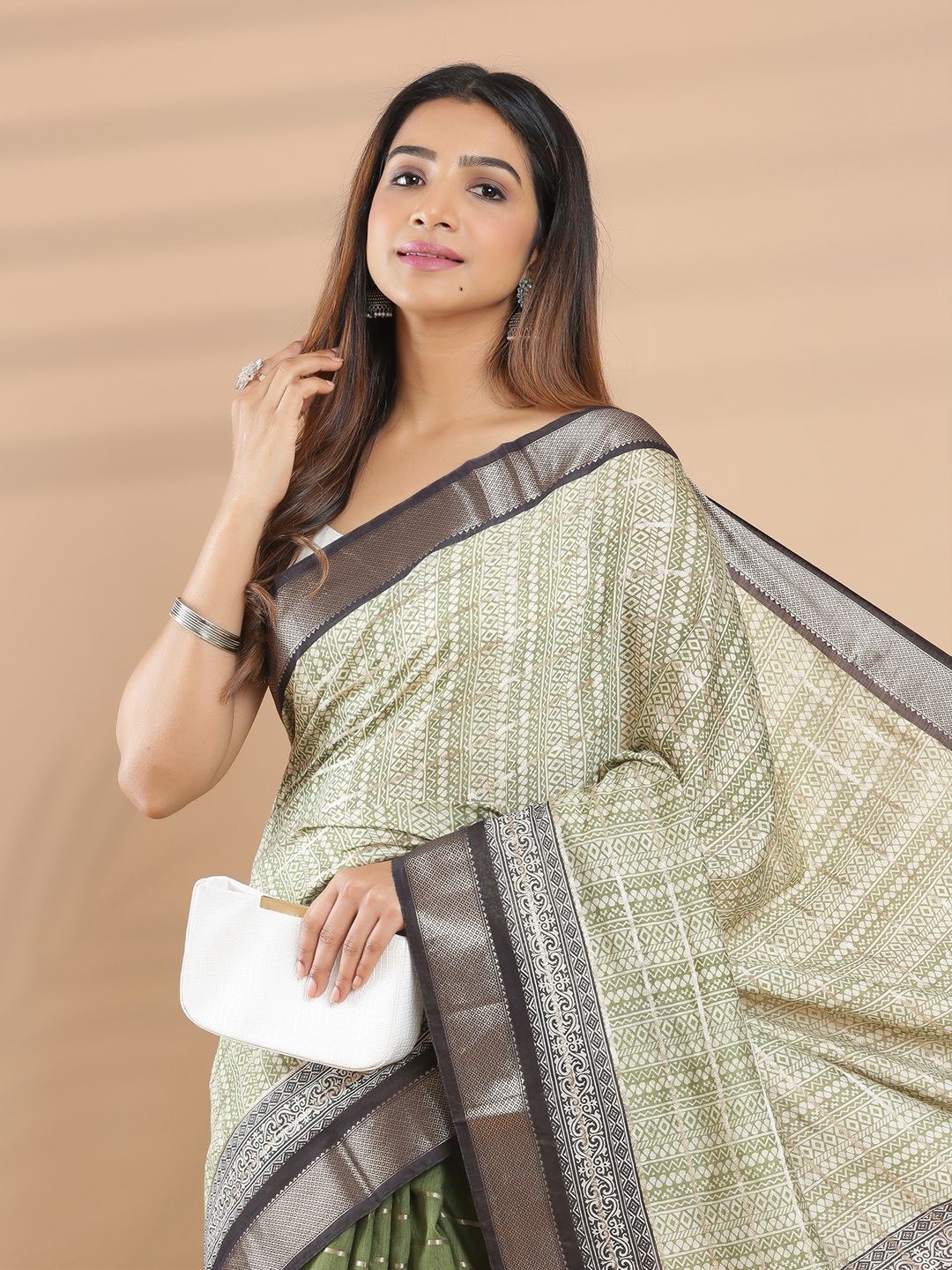 

Kalyan Silks Saree, Olive