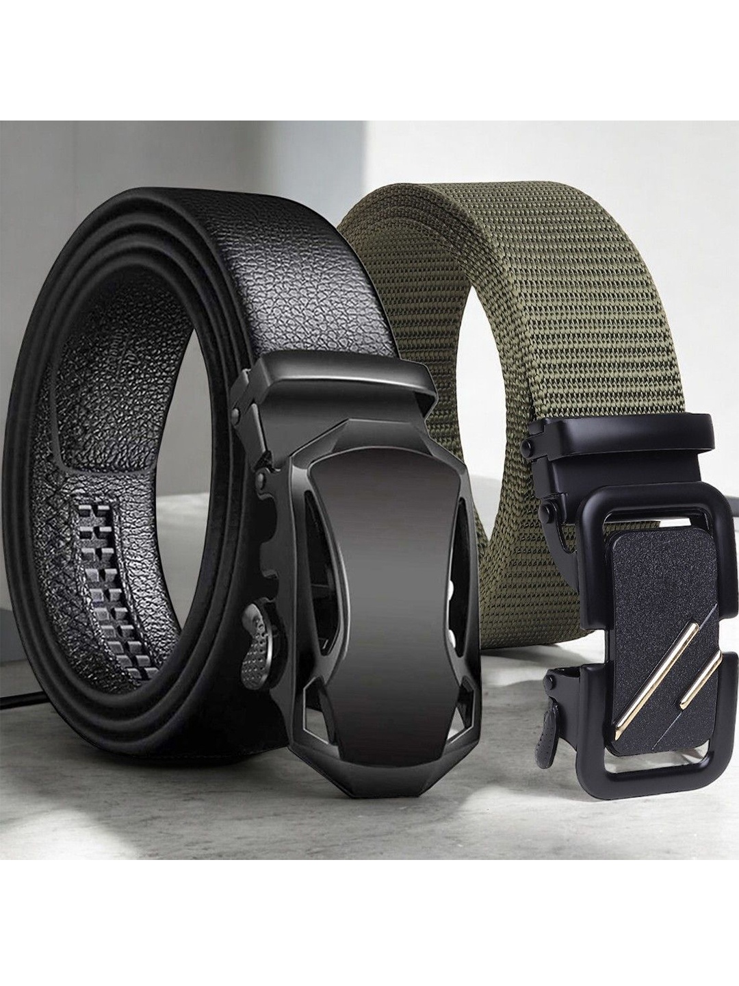 

Provogue Men Textured 2 Formal Belt, Black
