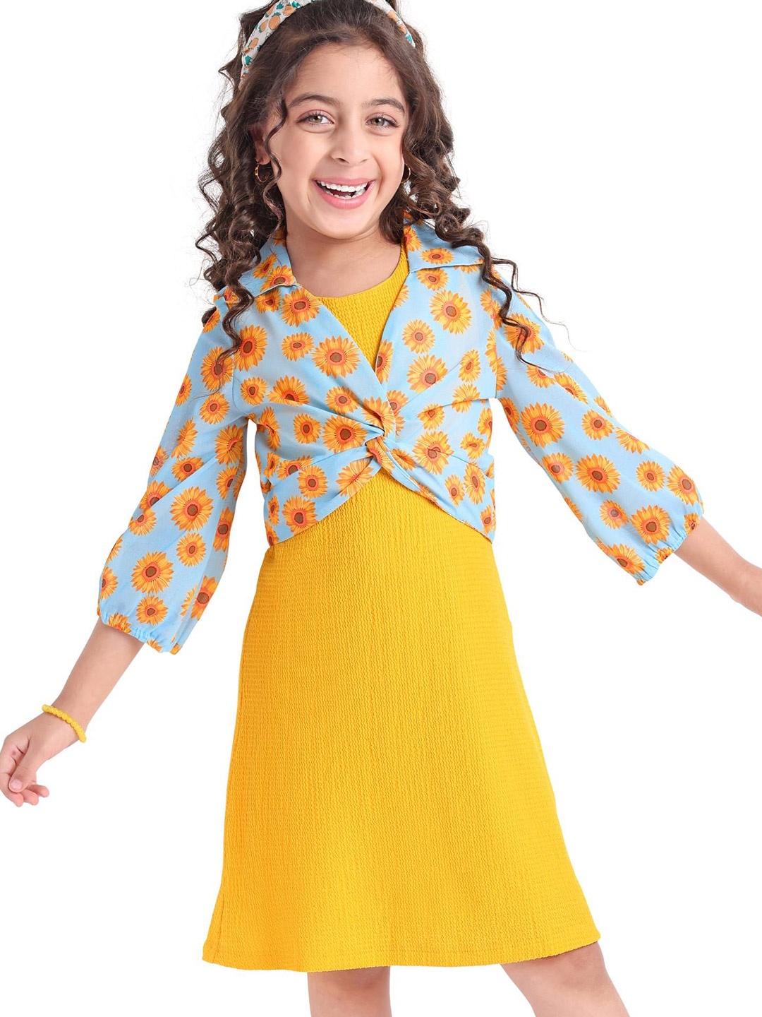 

Hola Bonita A-Line Dress, Yellow