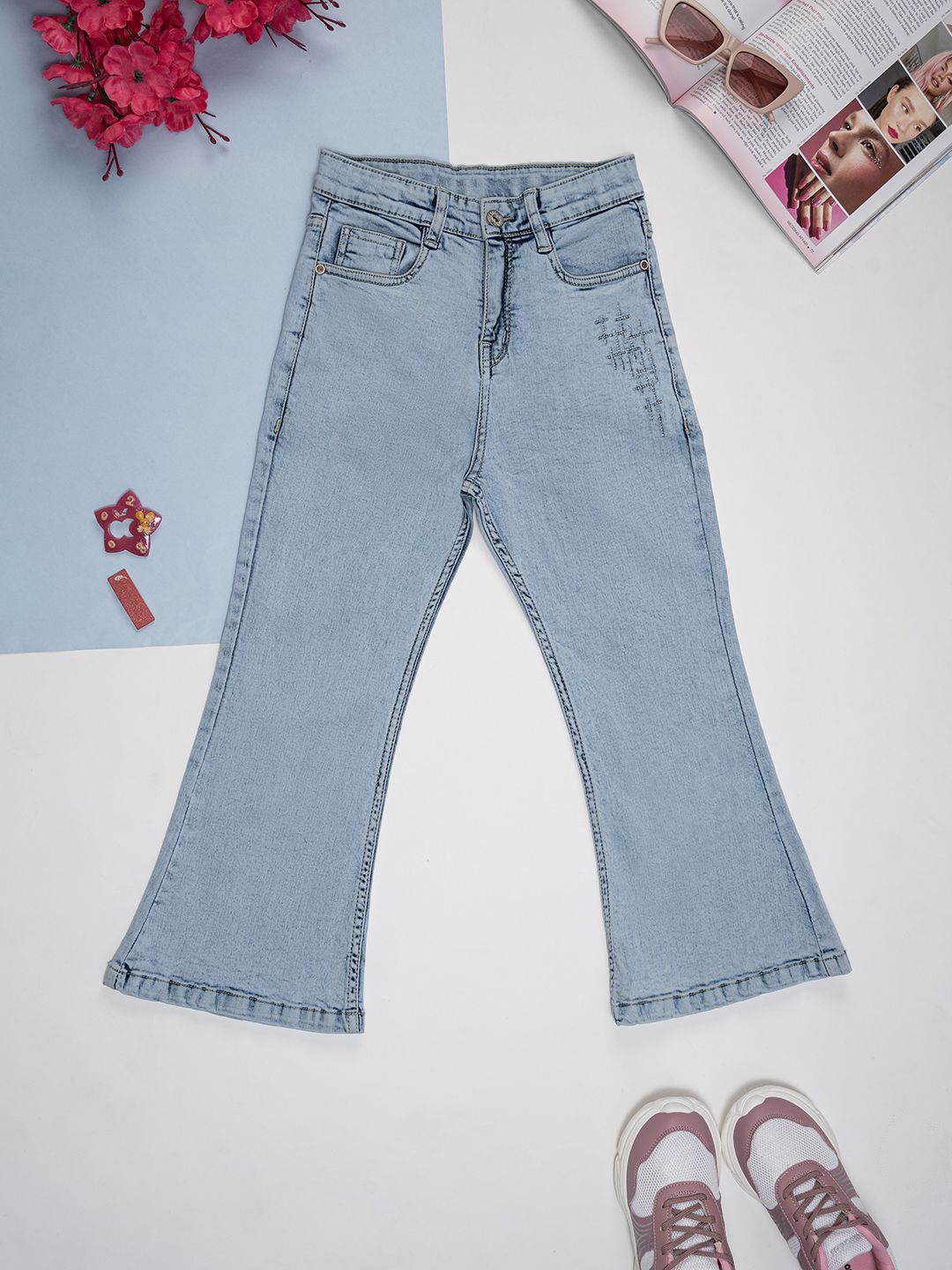 

Purple United Kids Girls Denim Jeans, Blue