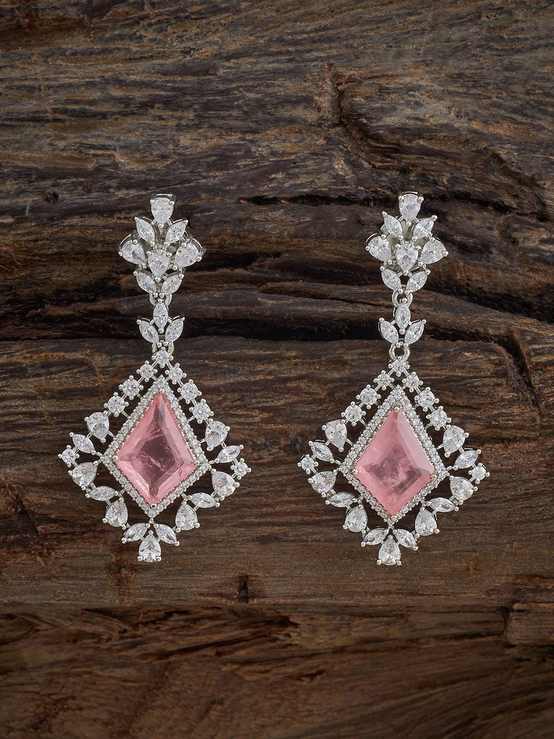 

Kushal's Fashion Jewellery Contemporary Drop Earrings, Pink