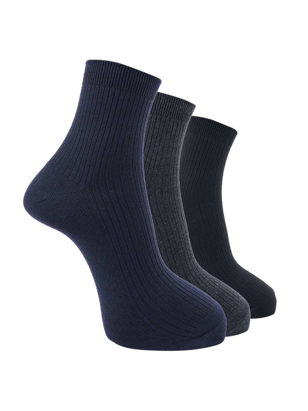 

Dollar Men Pack of 3 Ankle Length Socks, Black